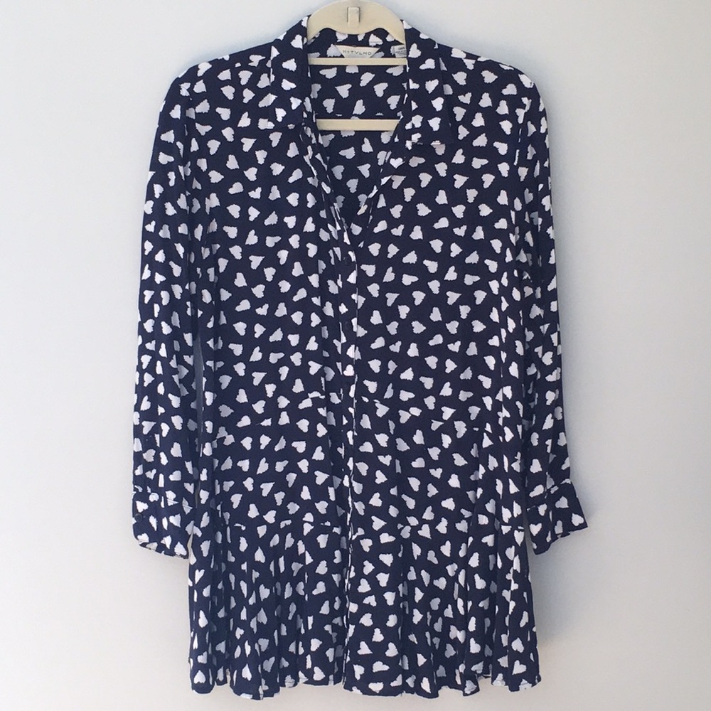 Anthropologie 11.1 Tylho heart tunic top